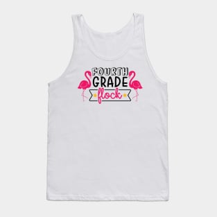 Fourth Grade Flock Funny Kids School Back to School Tank Top